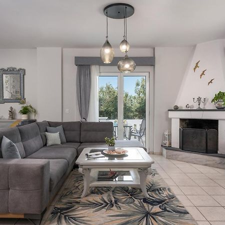 Casa De Philippe With Unique Seaview 2' From Beach Agia  ภายนอก รูปภาพ