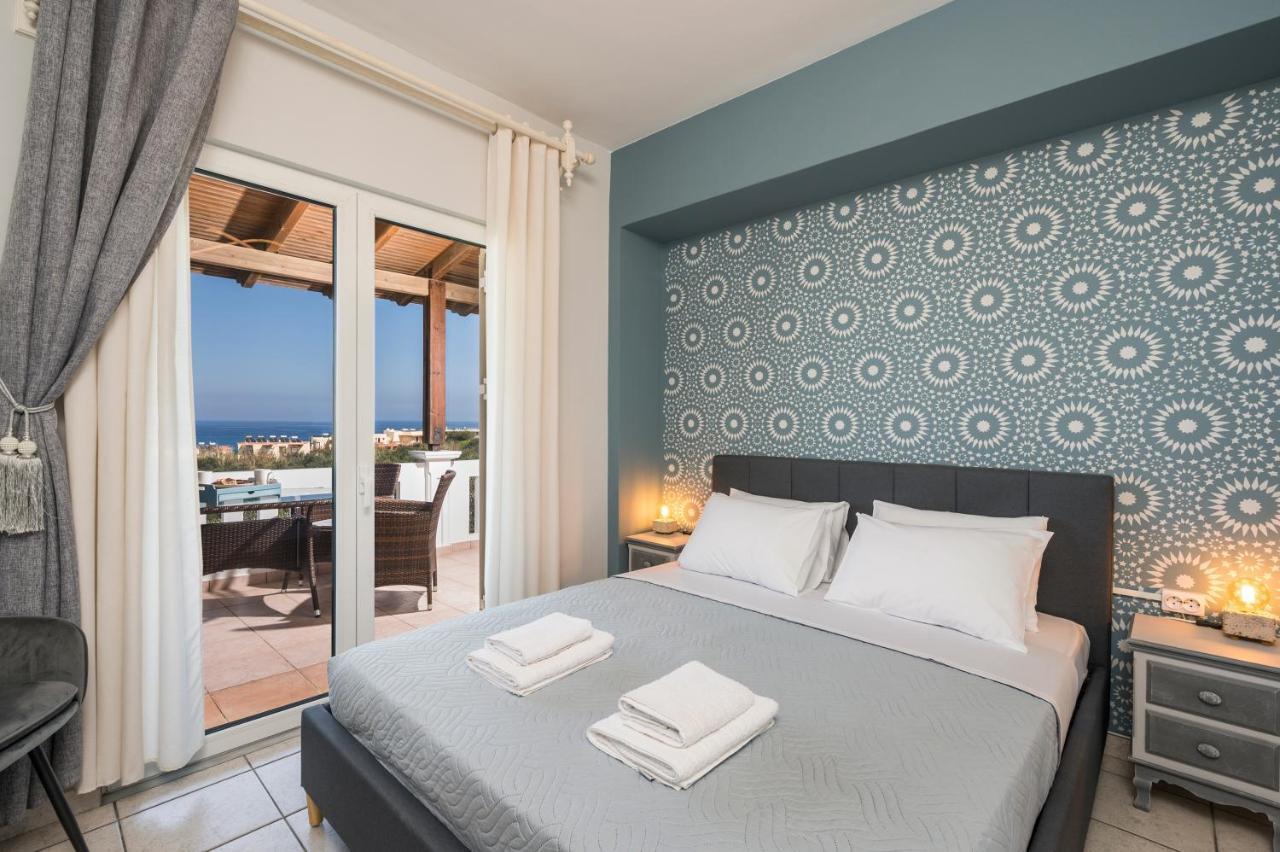 Casa De Philippe With Unique Seaview 2' From Beach Agia  ภายนอก รูปภาพ