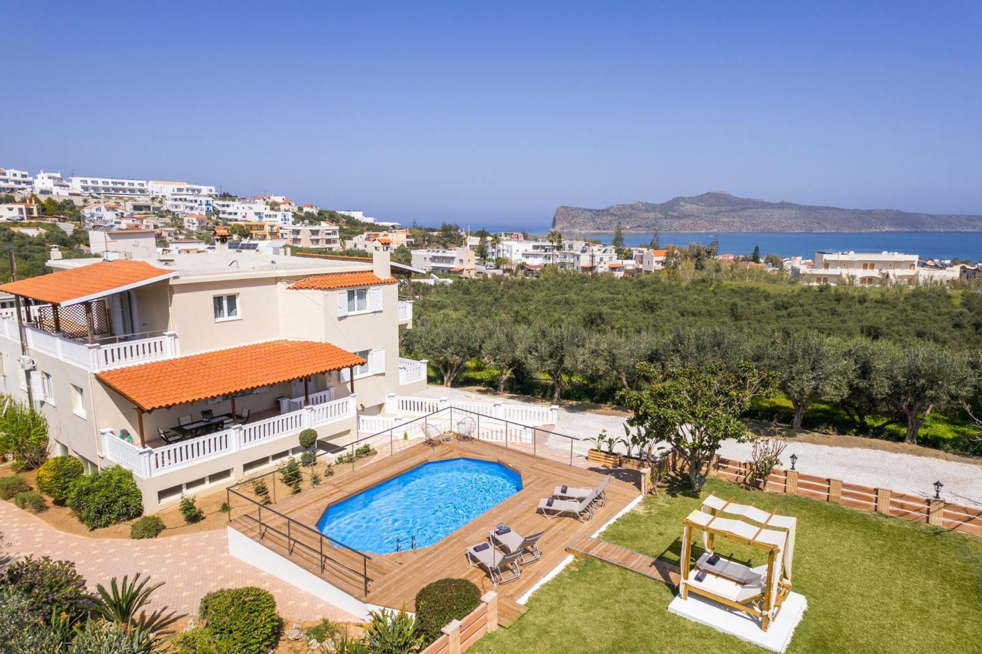 Casa De Philippe With Unique Seaview 2' From Beach Agia  ภายนอก รูปภาพ